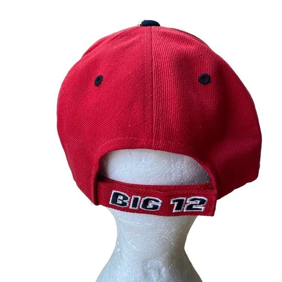 Vtg Texas Tech Red Raiders Hat Big 12 Top of the World Embroidered Red - Picture 3 of 7